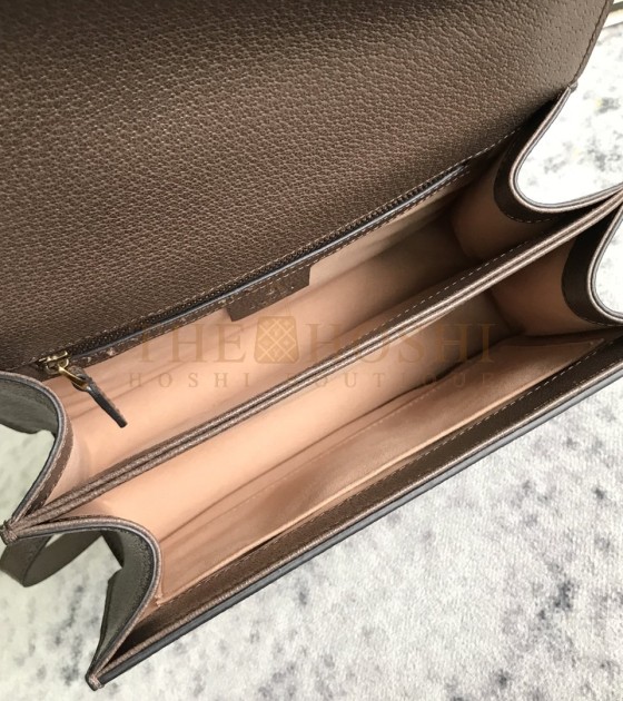 Gvc*1 Shoulder Bag Leather Coffee Brown Size 25×17.5×7cm