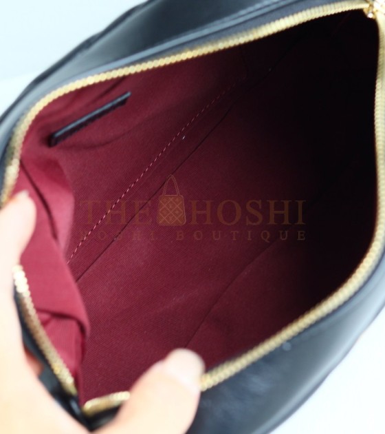 Gvc*1 GG Marmont Camera Bag White Quilted Napa Leather Light Gold Hardware 24×15×8cm