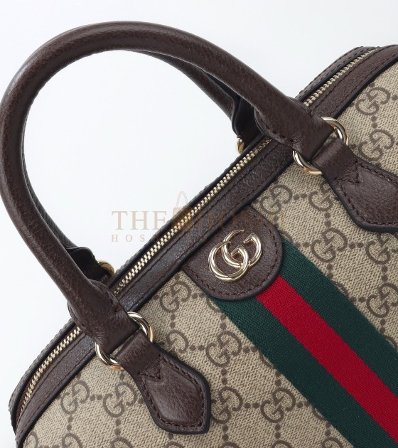 Gvc*1 Ophidia Medium Shoulder Bag Brown Leather 25*14*17cm Master Quality