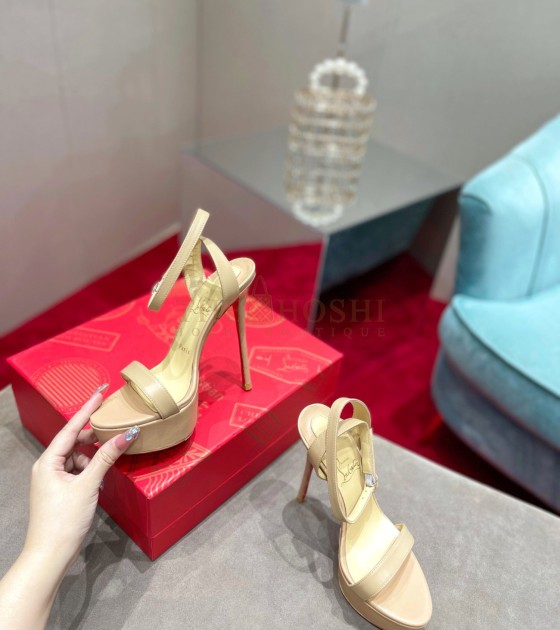 Chr1st1an Louboutin CL Black Loubi Queen Alta Sandals 150MM Master Quality