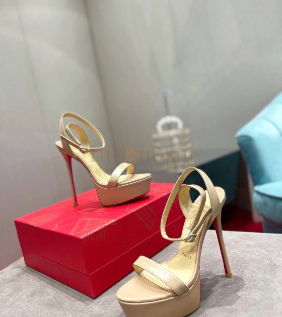 Chr1st1an Louboutin CL Black Loubi Queen Alta Sandals 150MM Master Quality