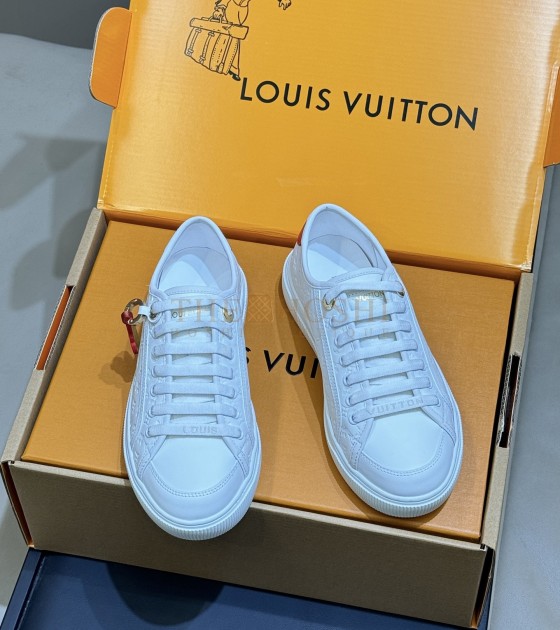L0vis Vvtt0n LV Lagoon Low-Top Sneakers White Leather Master Quality