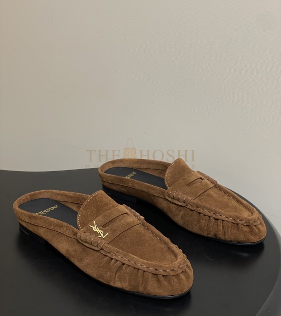 Sa1nt Lau*nt Y51 Le Loafer Suede Eel Texture Mule Master Quality