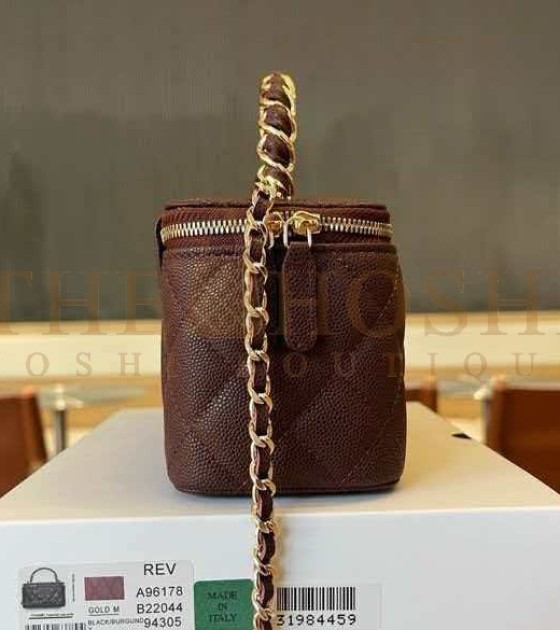 Ch**el Top Handle Mini Bag 17cm Lambskin Black/Gold Hardware Master Quality