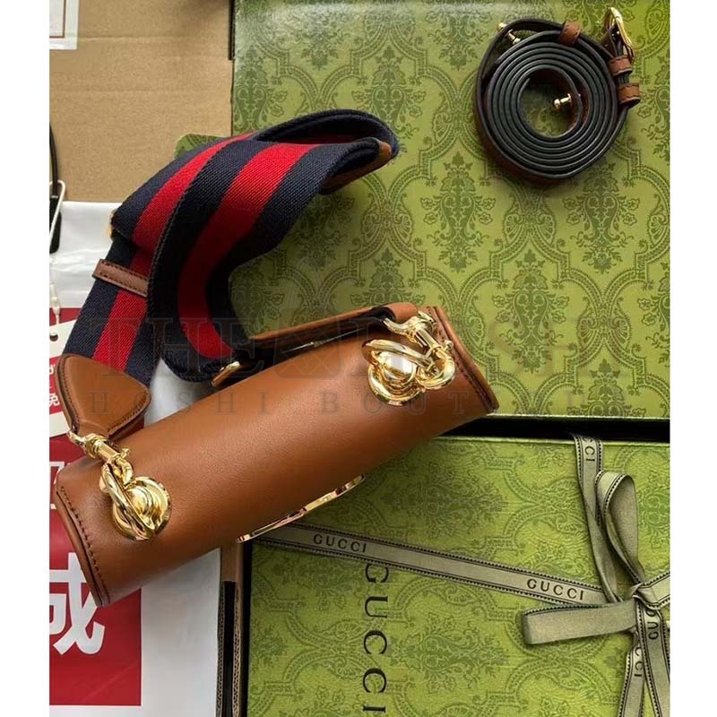 Gvc*1 Women GG Blondie Shoulder Bag Cuir Leather Round Interlocking G Master Quality