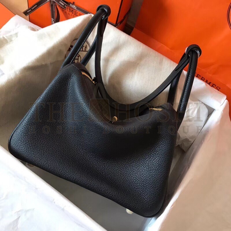 H**me5 Black Lindy 26cm Clemence Handmade Bag Master Quality