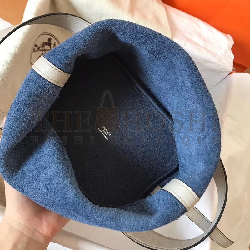 H**me5 Bicolor Picotin Lock MM 22cm Sapphire Bag Master Quality