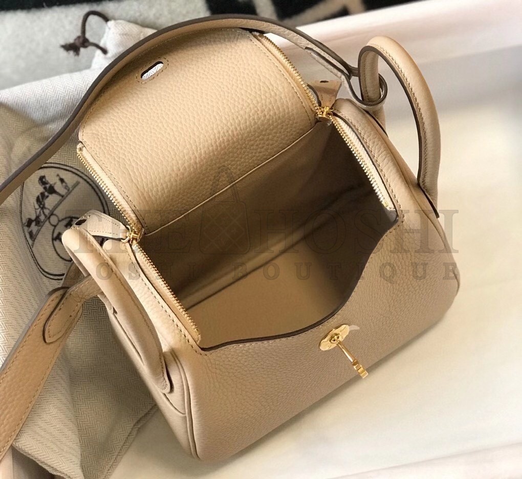 H**me5 Mini Lindy Bag In Trench Clemence Leather Master Quality