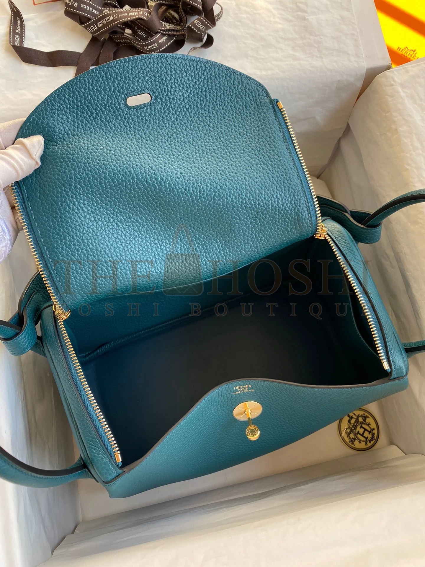 H**me5 Lindy 30 Handmade Bag In Vert Bosphore Clemence Leather Master Quality