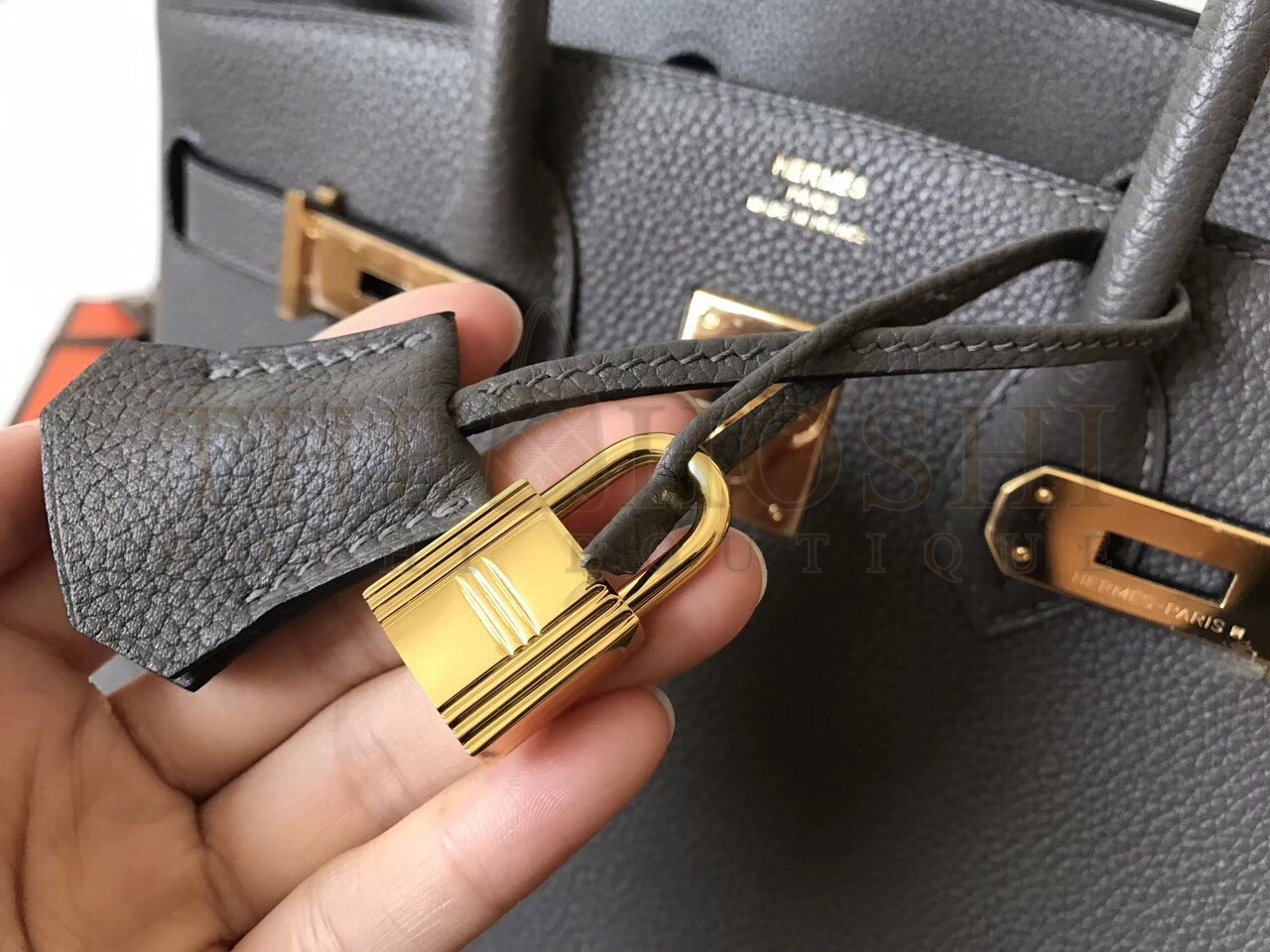 H**me5 Ardoise Birkin 30cm Clemence Handmade Bag Master Quality