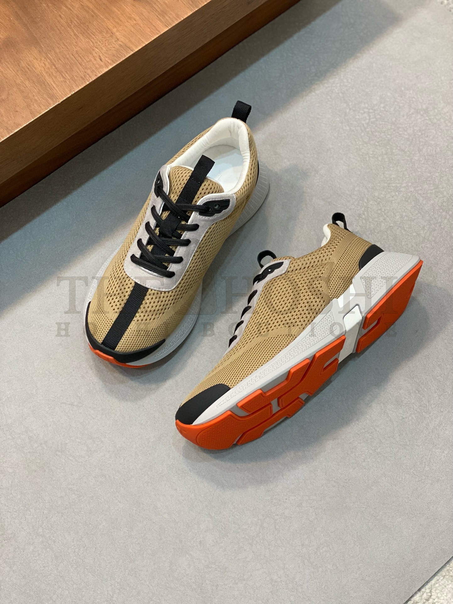 H**me5 Heros Sneakers in Khaki Technical Knit Master Quality