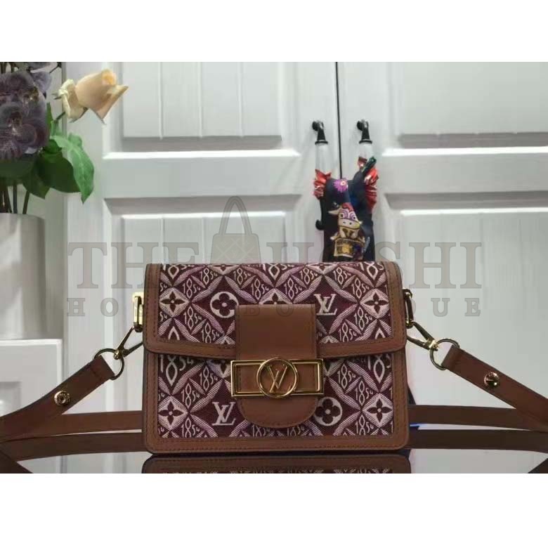L0vis Vvtt0n LV Women Since 1854 Dauphine Mini Handbag Monogram Flowers Cowhide Master Quality