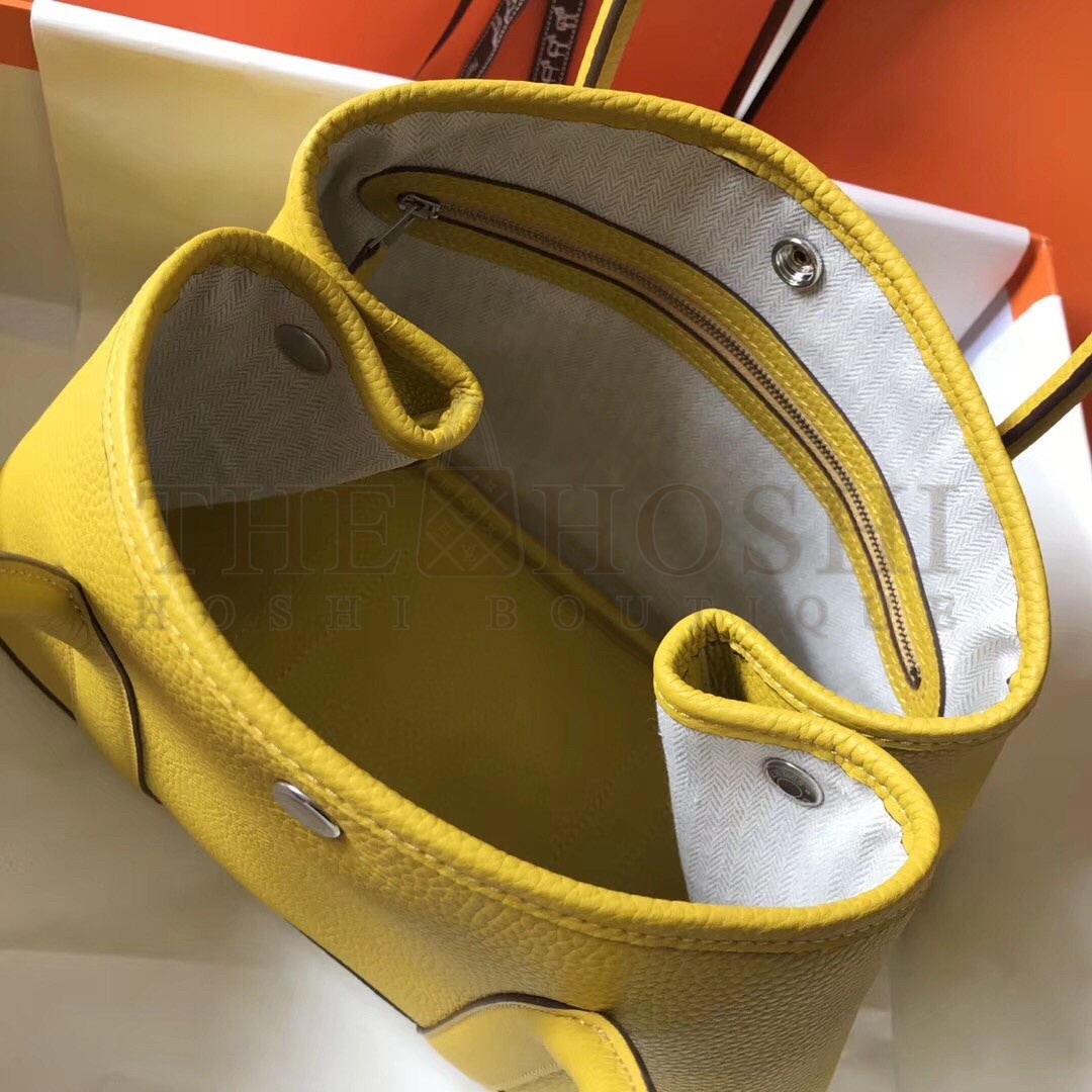 H**me5 Garden Party 36 Bag In Yellow Clemence Leather Master Quality