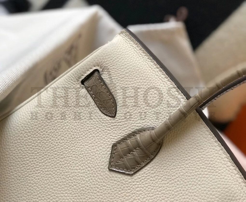 H**me5 Touch Birkin 30cm Limited Edition White Bag Master Quality