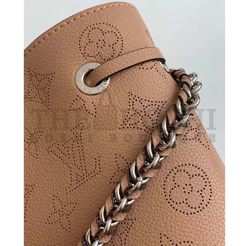 L0vis Vvtt0n LV Women Bella Tote Brown Mahina Perforated Calfskin Master Quality