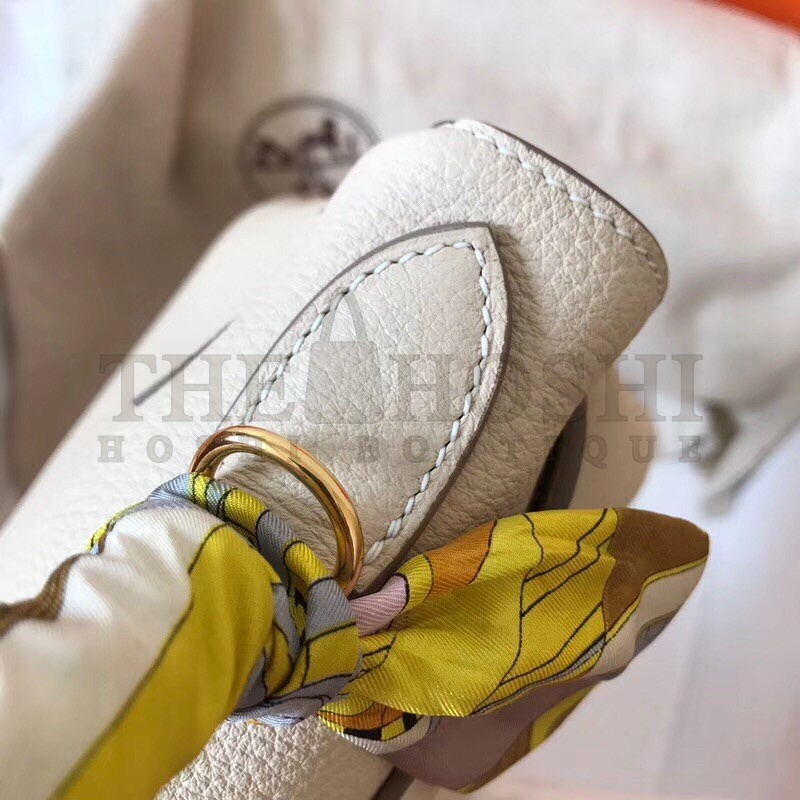 H**me5 White Clemence Kelly 28cm Handmade Bag Master Quality