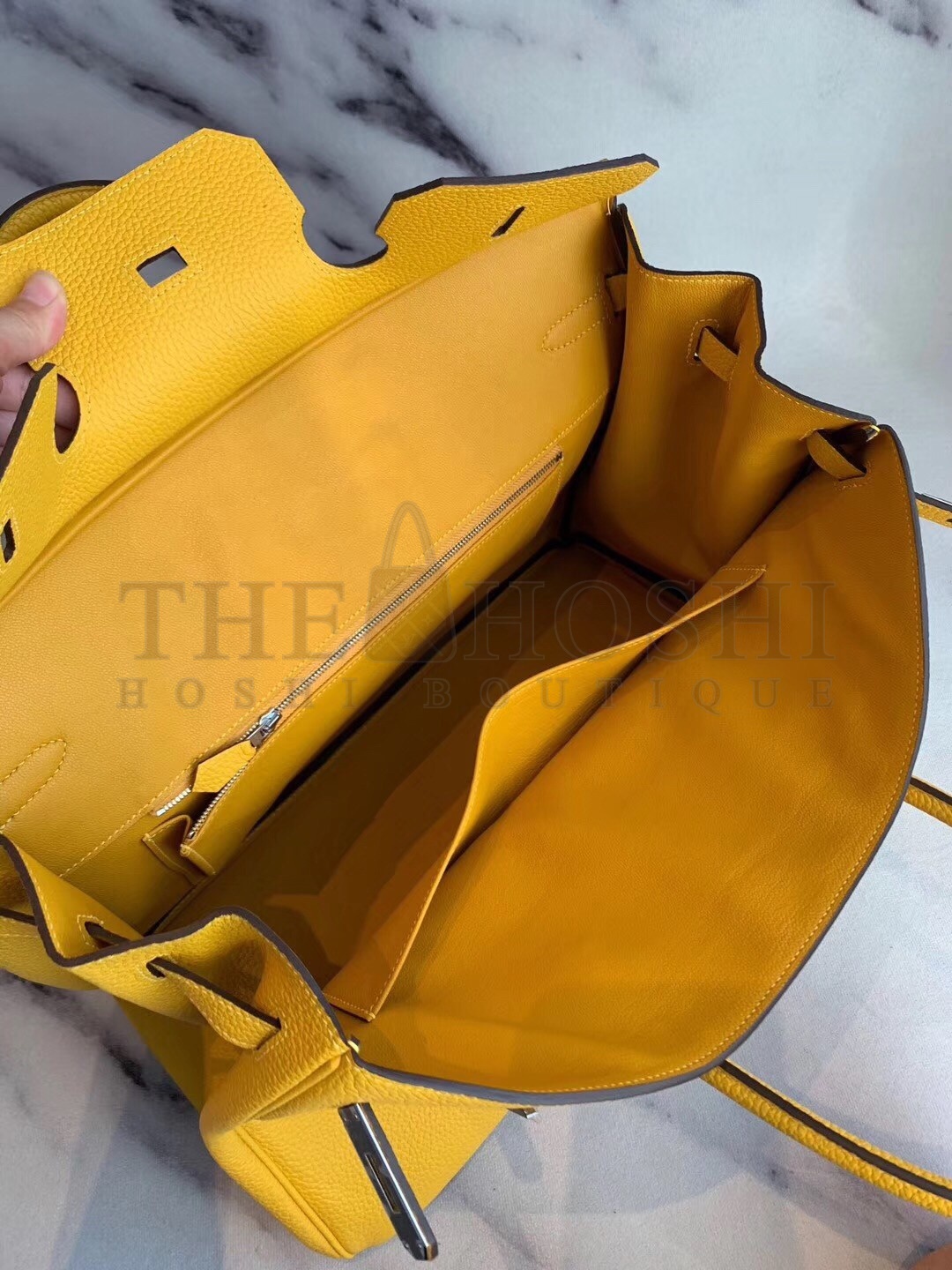 H**me5 Yellow Clemence Birkin 40cm Handmade Bag Master Quality