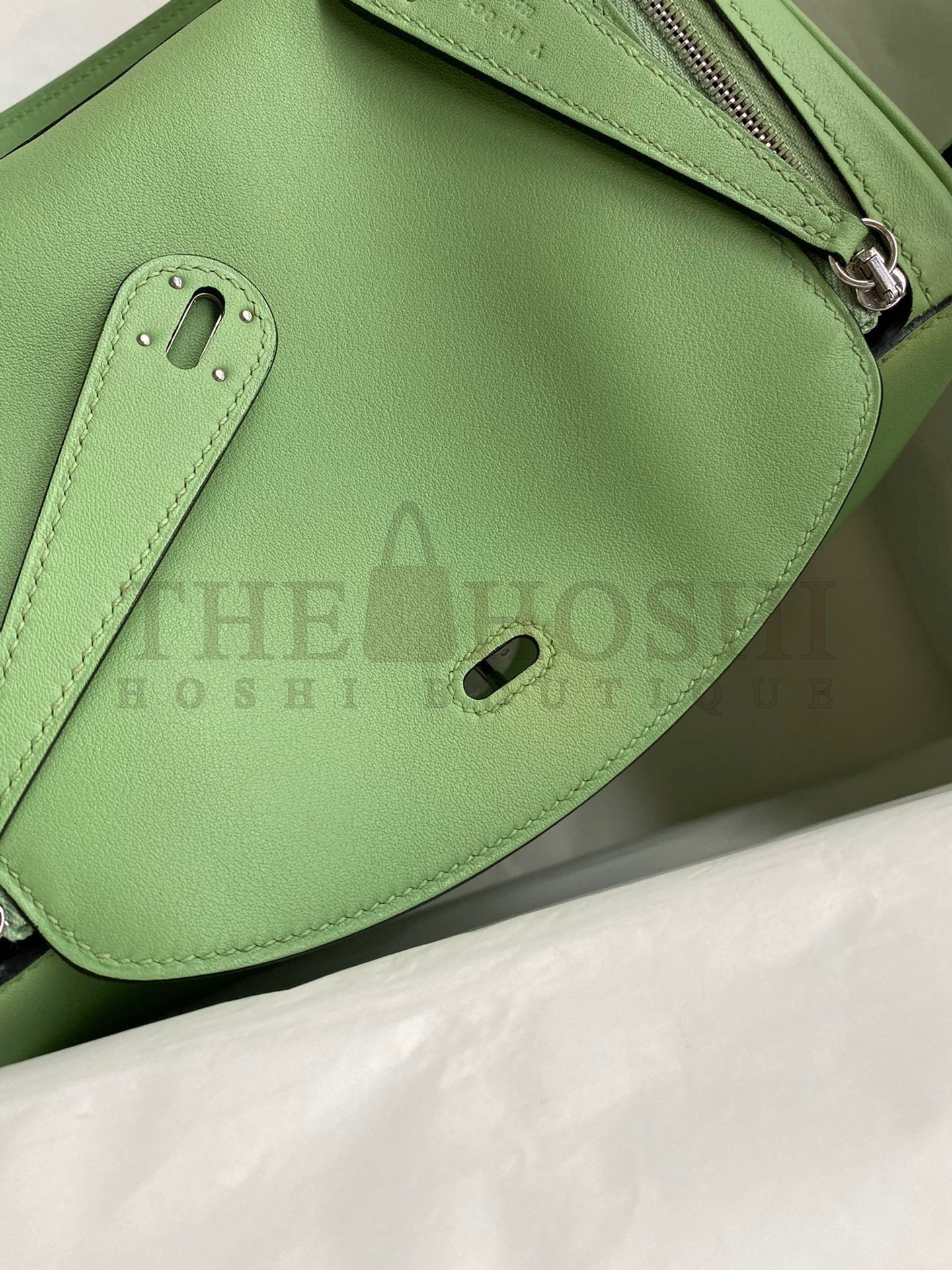 H**me5 Lindy 26 Handmade Bag In Vert Cypres Swift Calfskin Master Quality