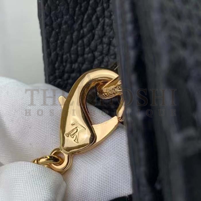 L0vis Vvtt0n LV Women Wallet On Chain Lily Black Monogram Empreinte Embossed S*pple Grained Cowhide Leather Master Quality