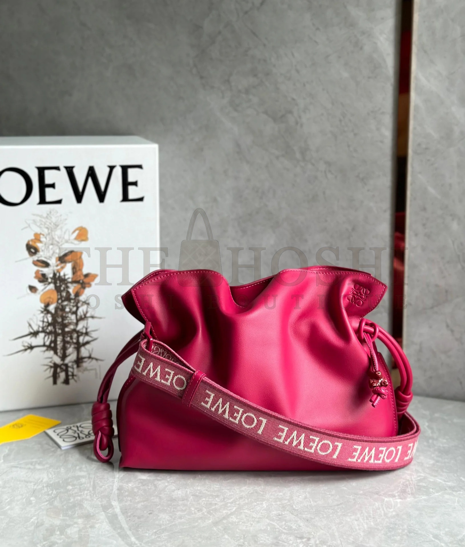 L0ew* Flamenco Clutch Bag In Ruby Red Leather Master Quality
