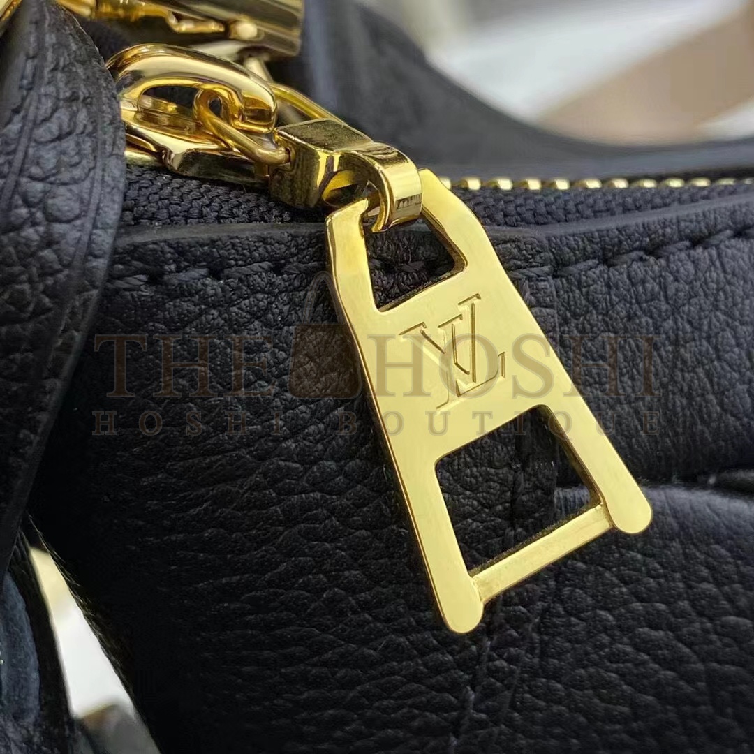 L0vis Vvtt0n LV Women Bagatelle Black Handbag Printed Embossed Grained Cowhide Leather Master Quality