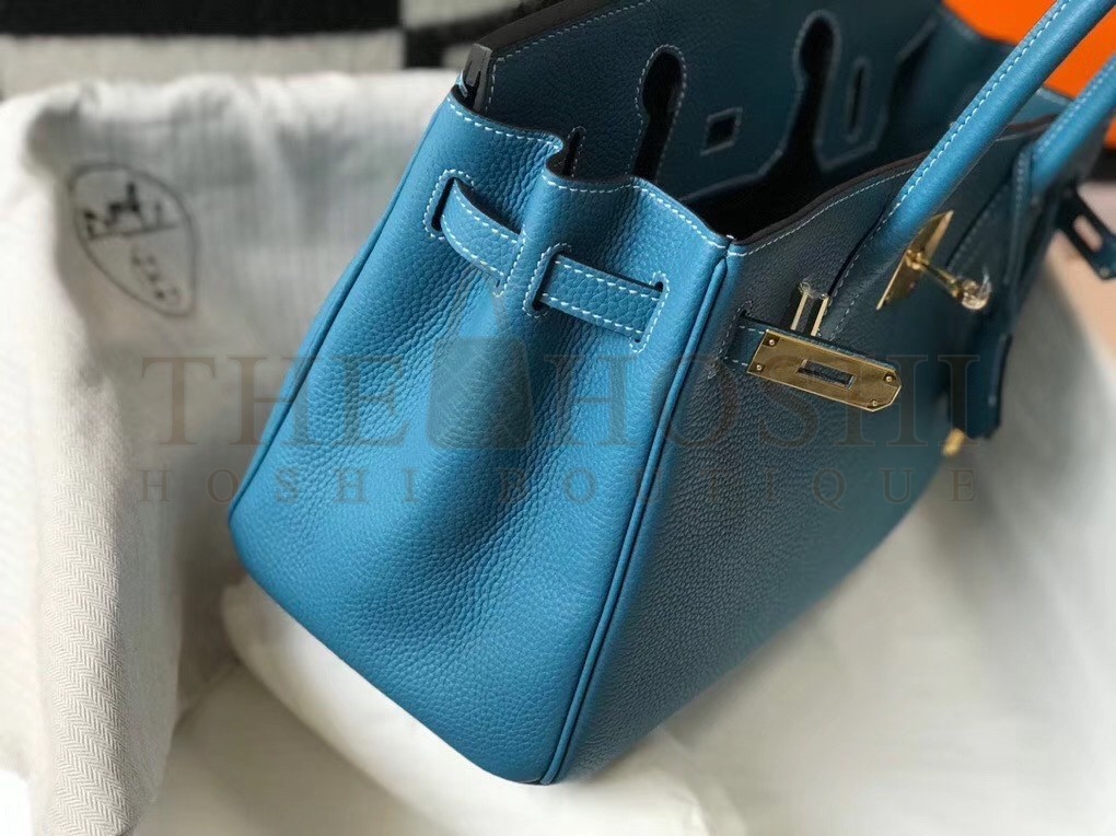 H**me5 Blue Jean Clemence Birkin 30cm Bag Master Quality