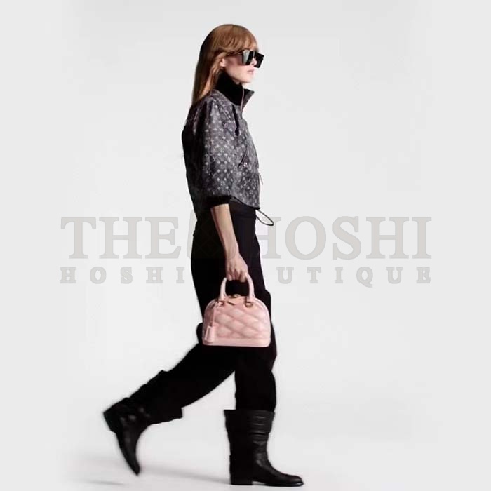 L0vis Vvtt0n LV Women Alma BB Handbag Rosabella Pink Lamb Cowhide Leather Master Quality
