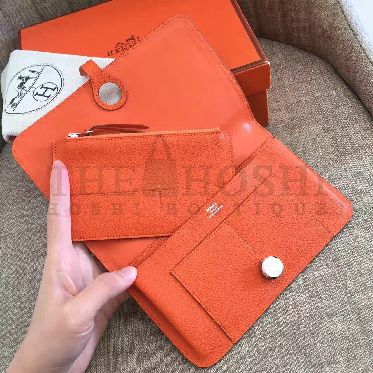 H**me5 Orange Dogon Duo Combined Wallet Master Quality