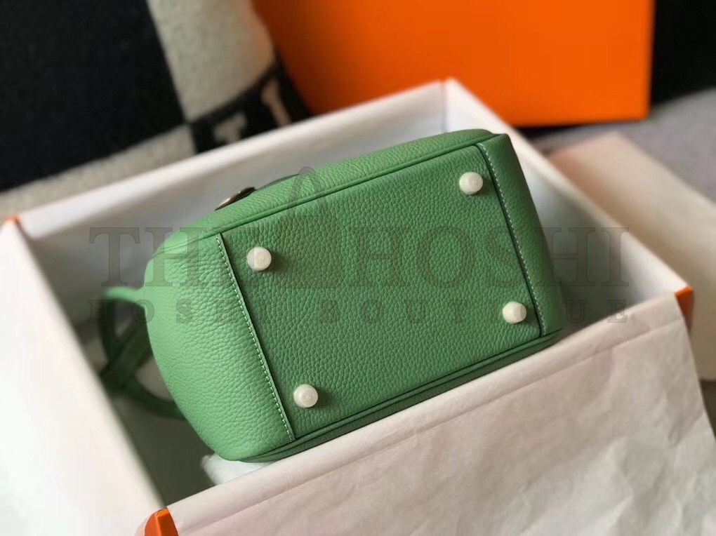H**me5 Lindy Mini Bag In Vert Criquet Clemence Calfskin Master Quality
