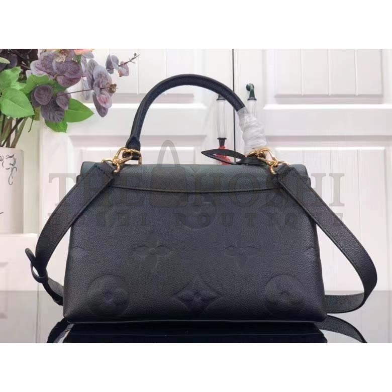 L0vis Vvtt0n LV Women Madeleine MM Handbag Black Embossed Grained Cowhide Leather Master Quality