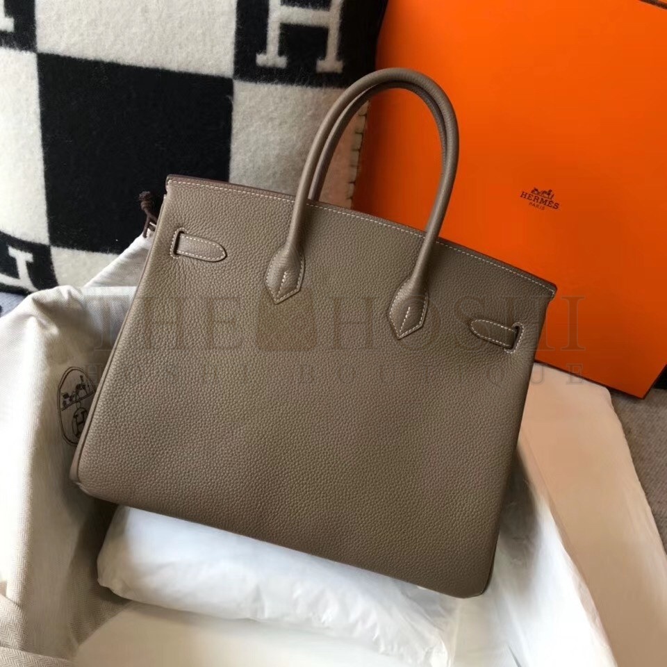 H**me5 Taupe Clemence Birkin 35cm Bag Master Quality
