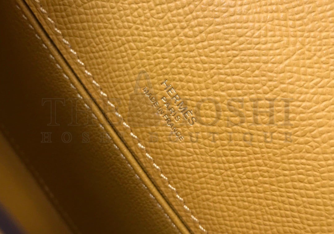 H**me5 Kelly Pochette Clutch Bag In Yellow Epsom Leather Master Quality