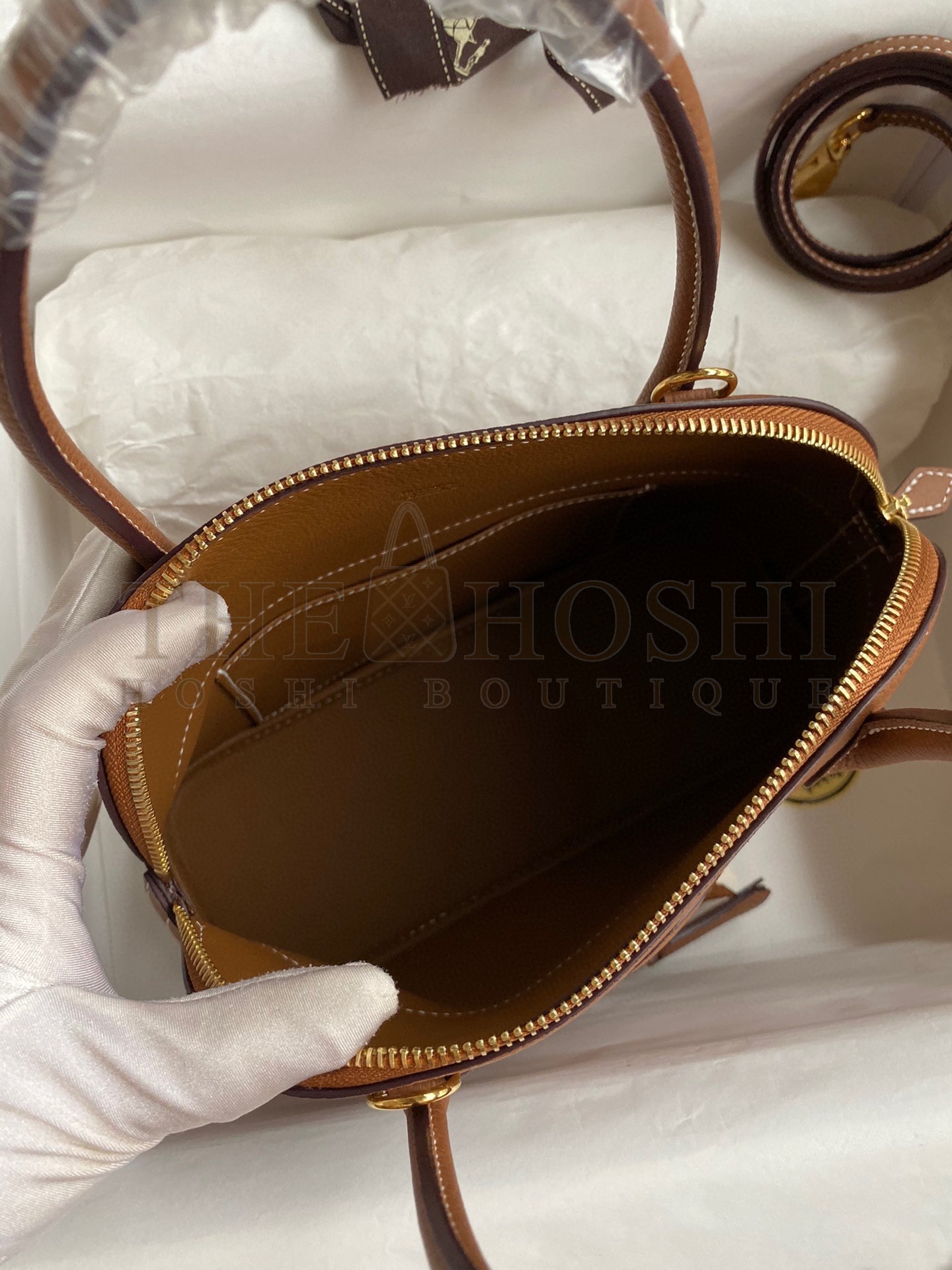 H**me5 Bolide 1923 27 Handmade Bag In Gold Clemence Calfskin Master Quality