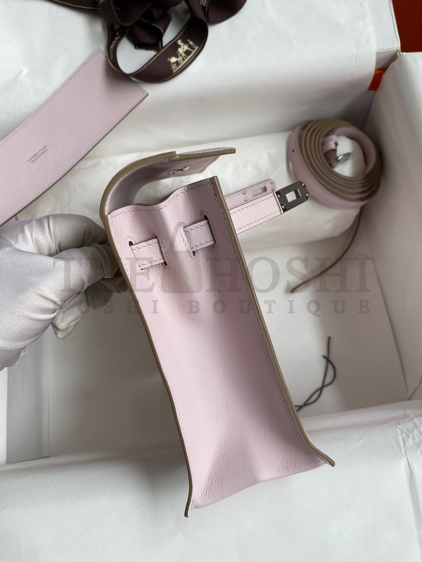 H**me5 Kelly Danse II Bag In Mauve Pale Evercolor Calfskin Master Quality