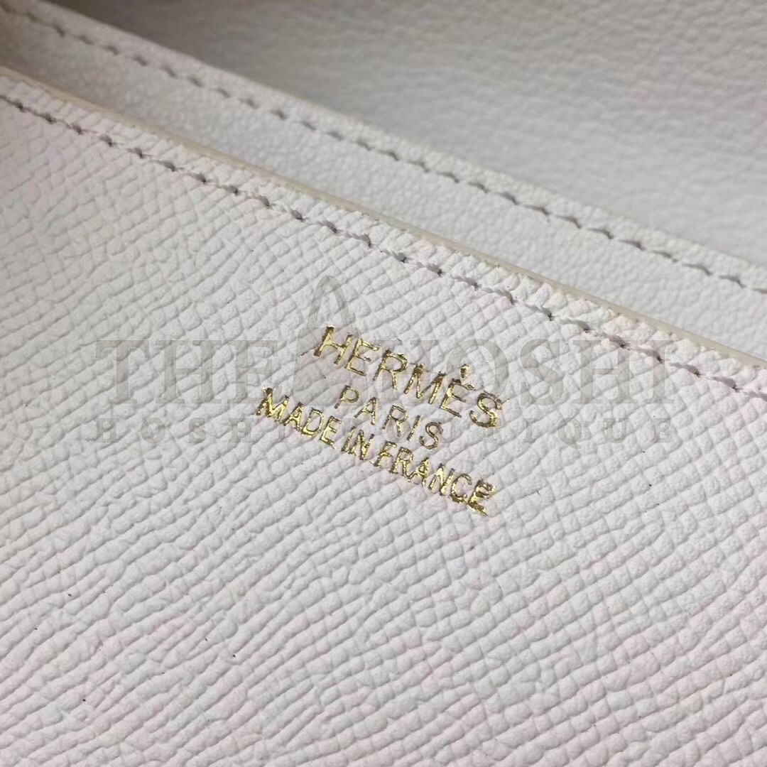 H**me5 White Constance MM 24cm Epsom Leather Bag Master Quality