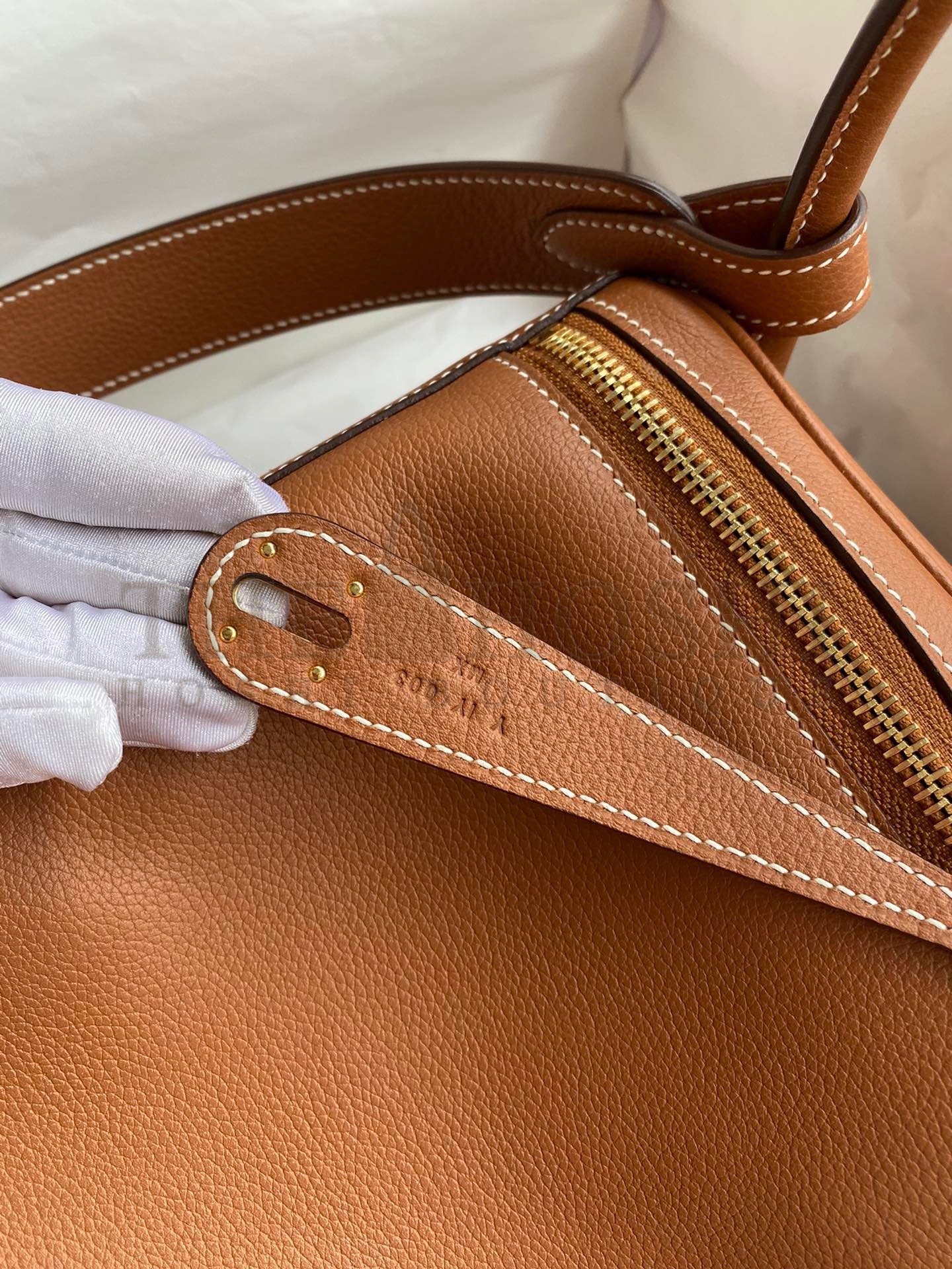 H**me5 Lindy 30 Handmade Bag In Gold Evercolor Leather Master Quality