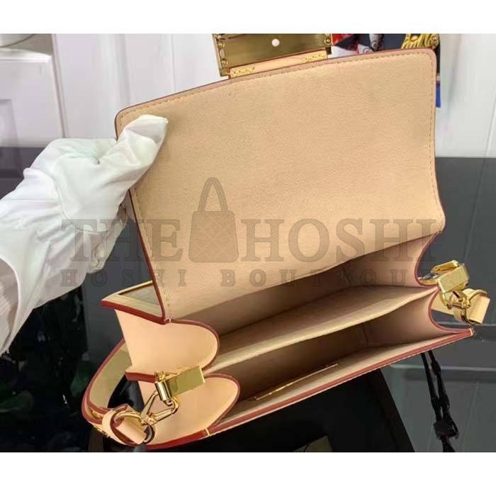 L0vis Vvtt0n LV Women Mini Dauphine Handbag Beige Monoglam Coated Canvas Master Quality