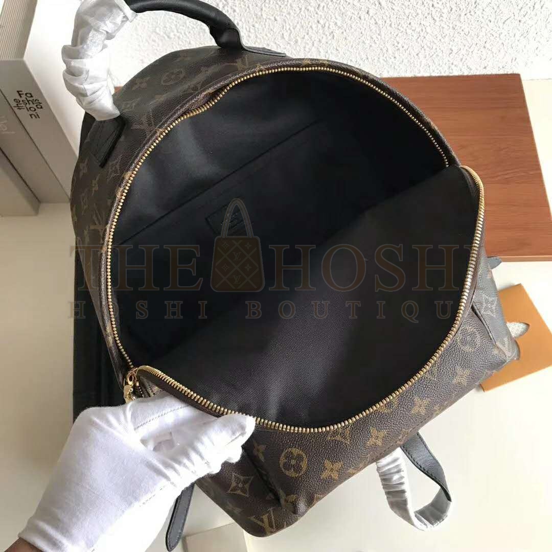 L0vis Vvtt0n LV Unisex Palm Springs MM Backpack in Monogram Coated Canvas-Brown Master Quality