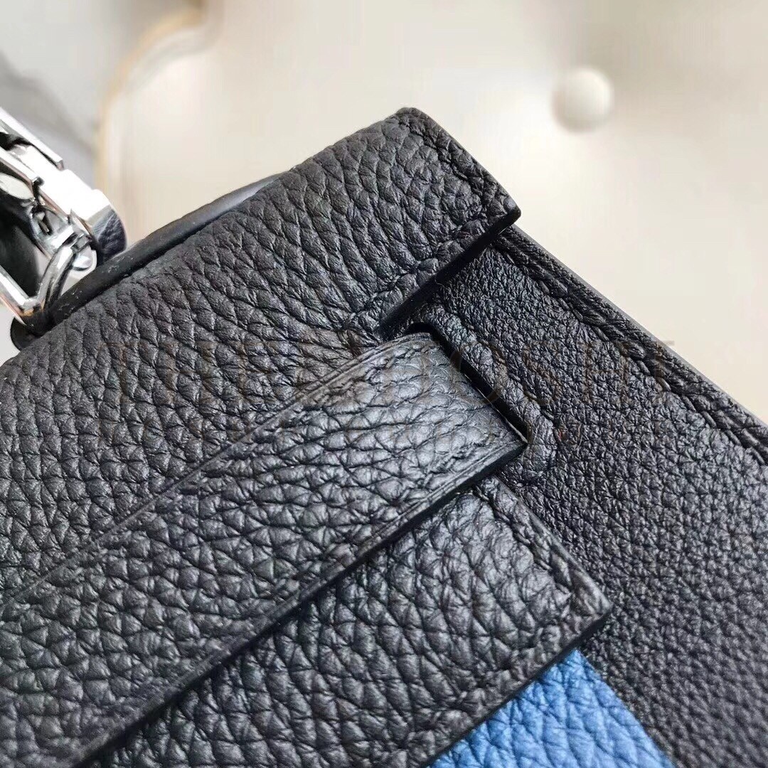 H**me5 Multicolor Blocks Kelly 28cm Black Bag Master Quality