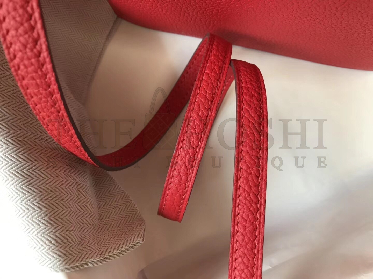 H**me5 Mini Sac Roulis 18cm Bag In Red Evercolor Calfskin Master Quality