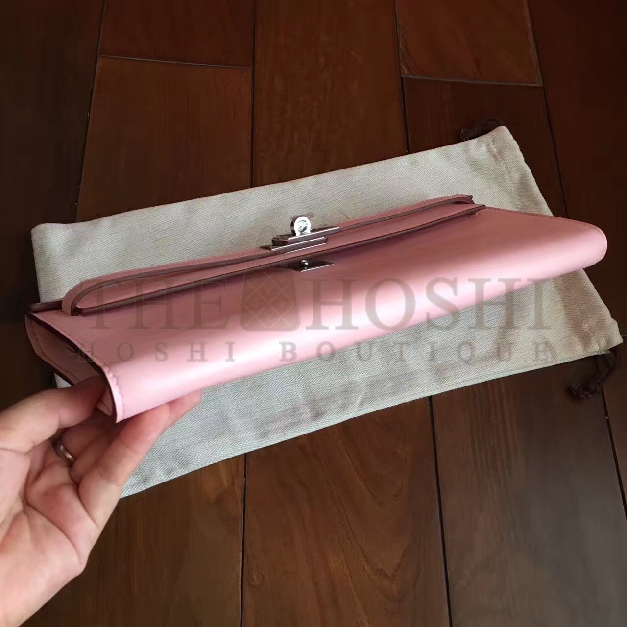 H**me5 Pink Swift Kelly Cut Handmade Bag Master Quality