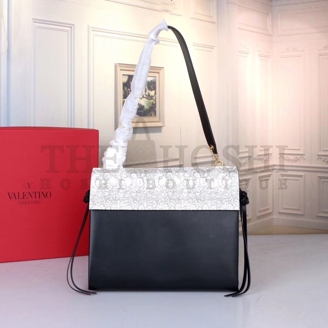 Va1e*ntin0 Garavani Medium Vring Lizard Shoulder Bag Master Quality