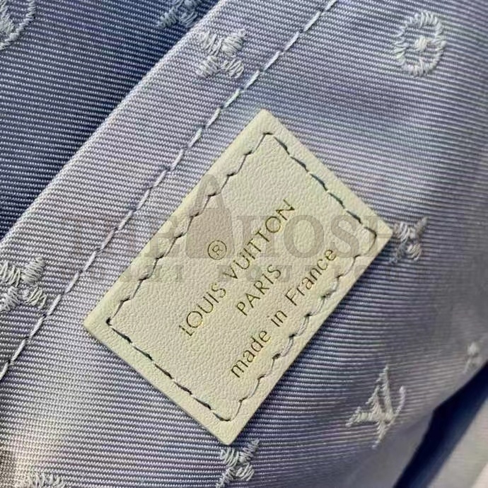 L0vis Vvtt0n LV Women Alma BB Handbag Blue Quilted Embroidered Smooth Calf Leather Master Quality