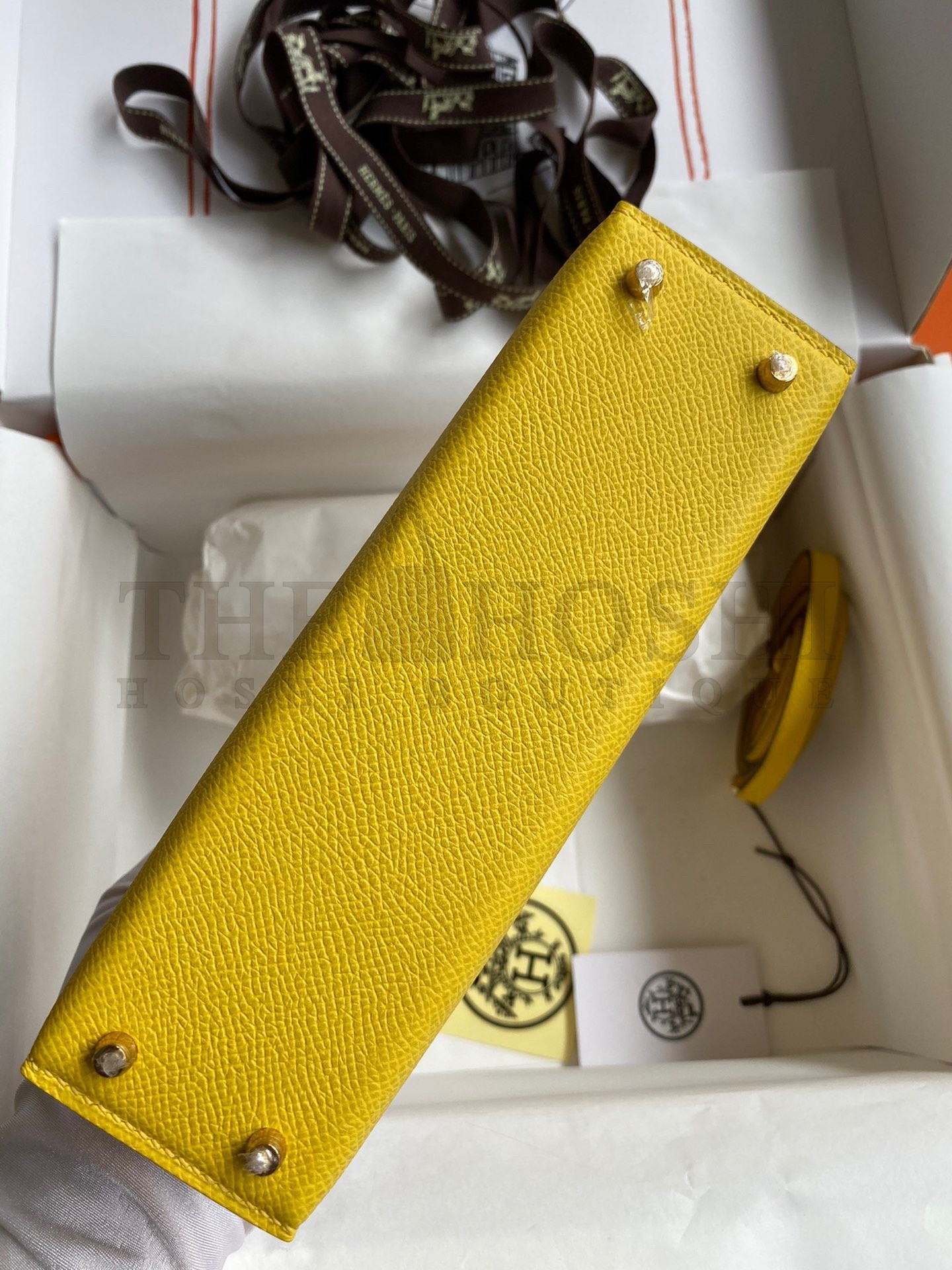 H**me5 Kelly Mini II Sellier Handmade Bag In Jaune de Naples Epsom Calfskin Master Quality