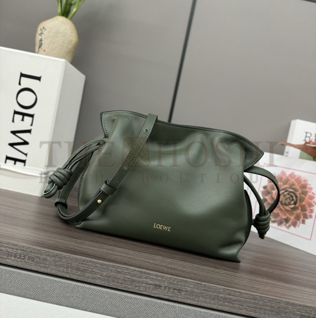 L0ew* Flamenco clutch in nappa calfskin mini(23.9X18X9 cm)  medium(30X24.5X10.5 cm） Master Quality