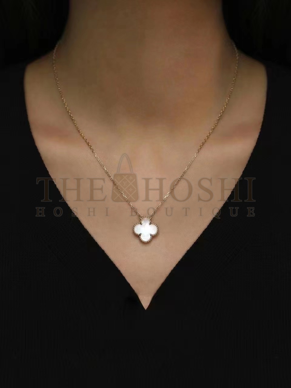 V*n Cl**f Necklace Dupe, Clover Necklace, Vintage Alhambra pendant Master Quality