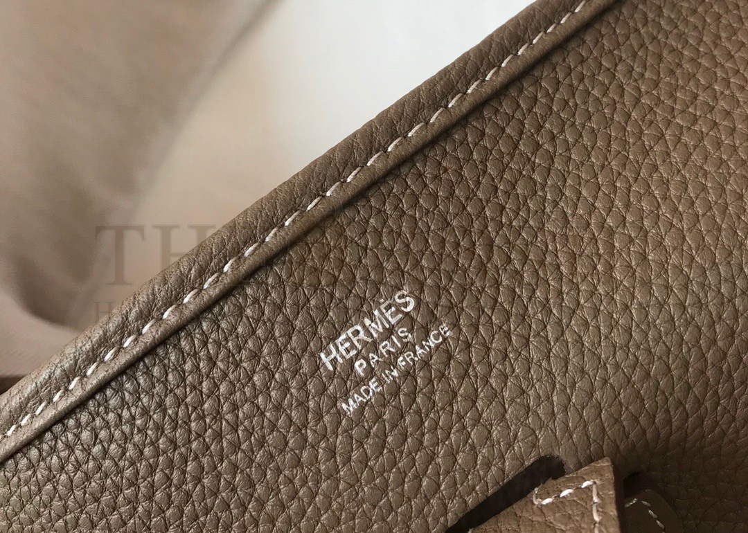 H**me5 Evelyne III 29 Bag In Taupe Clemence Leather Master Quality