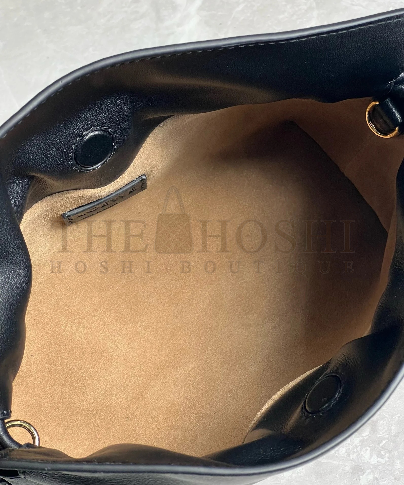 L0ew* Mini Flamenco Clutch Bag in Black Nappa Calfskin Master Quality