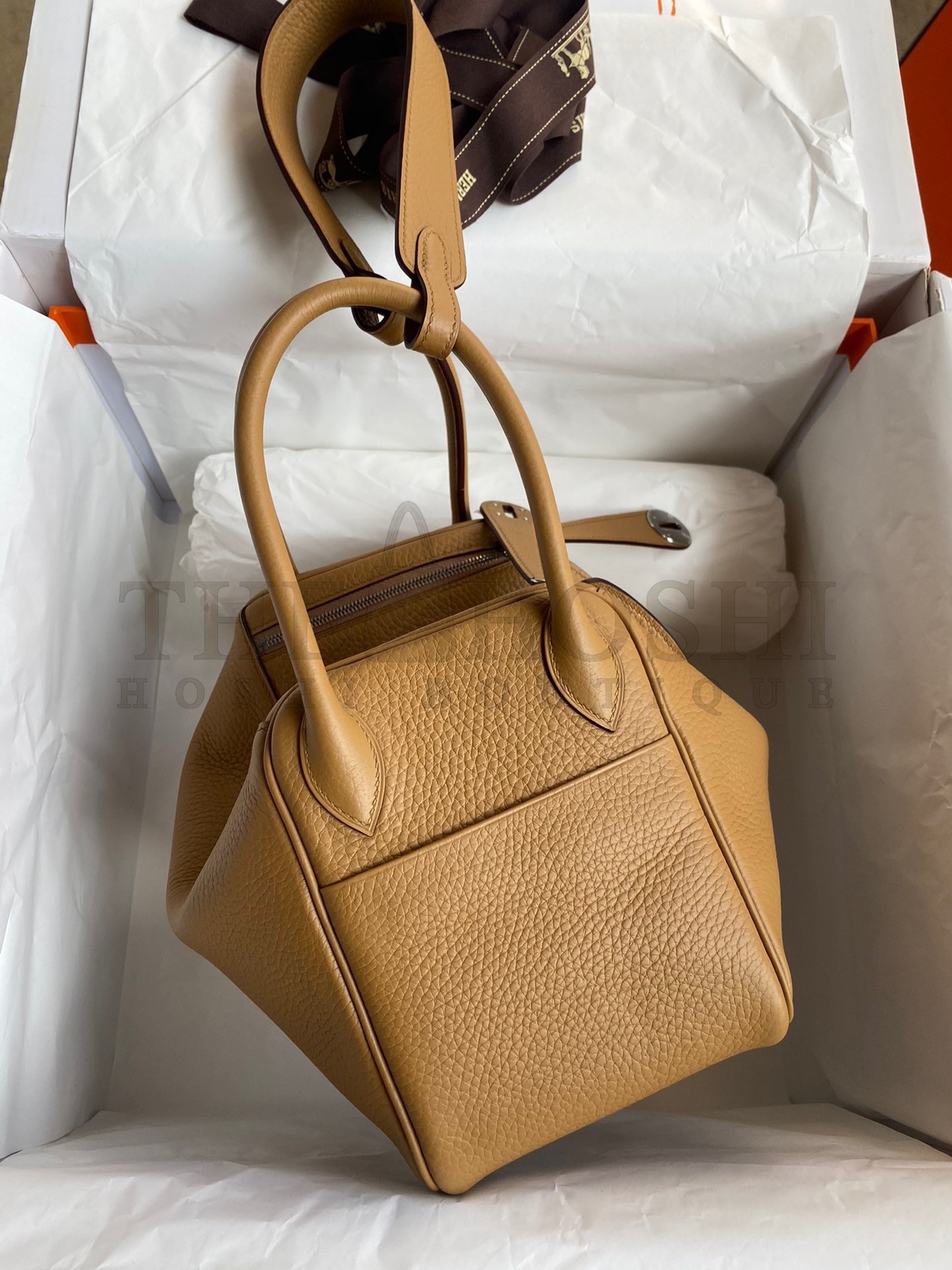 H**me5 Lindy 26 Handmade Bag In Biscuit Clemence Leather Master Quality