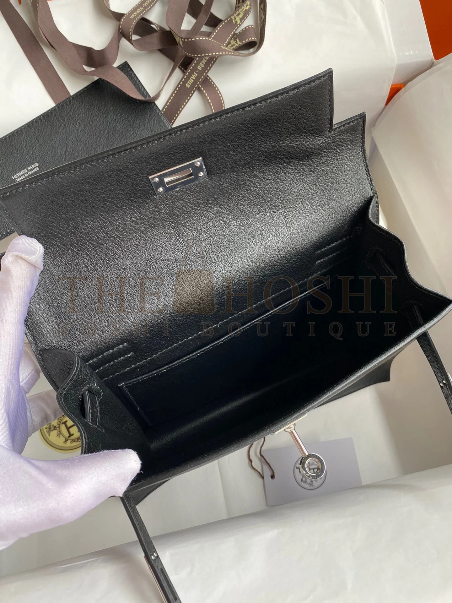 H**me5 Kelly Danse II Handmade Bag In Black Evercolor Calfskin Master Quality